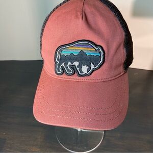 Patagonia Trucker Hat – Bison Patch – Mesh Back – One Size